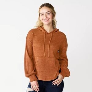 Style & Co. Rust Hooded Sweatshirt